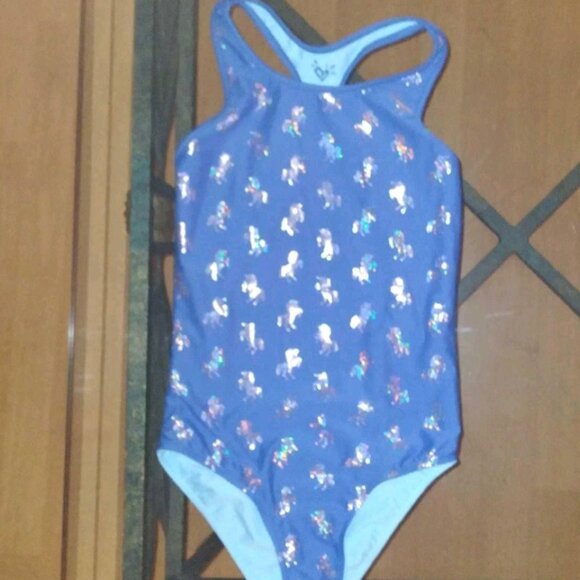 BN JUSTICE Unicorn REVERSAL  Bathing Suit🩱 - Picture 1 of 4